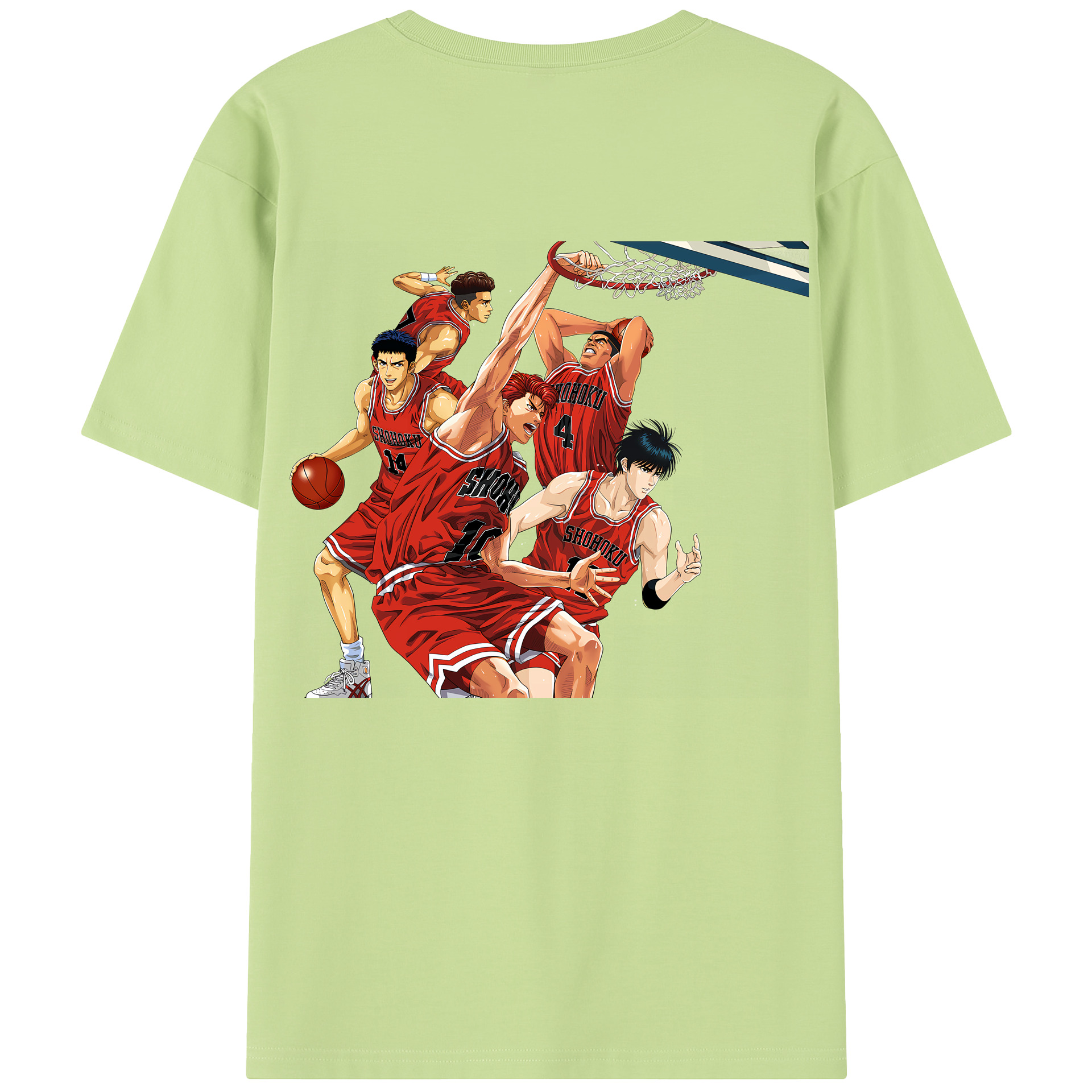 SLAM DUNK／スラムダンク 綿100％半袖Tシャツ（背面プリント）